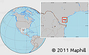 Gray Location Map of ZIP code 78363