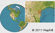 Satellite Location Map of ZIP code 78363