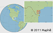 Savanna Style Location Map of ZIP code 78363
