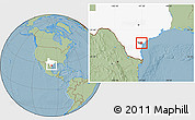 Savanna Style Location Map of ZIP code 78390, highlighted county, highlighted state, hill shading