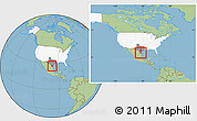 Savanna Style Location Map of ZIP code 78536, highlighted country, highlighted state, within the entire country