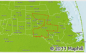 Physical 3D Map of ZIP code 78586