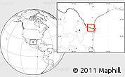 Blank Location Map of ZIP code 78589