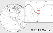 Blank Location Map of ZIP code 78598