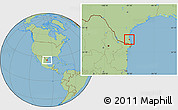 Savanna Style Location Map of ZIP code 78598