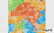 Political Shades Map of ZIP codes starting with 786