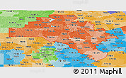 Political Shades Panoramic Map of ZIP codes starting with 786