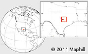 Blank Location Map of ZIP code 78621