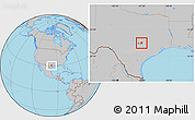 Gray Location Map of ZIP code 78621