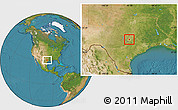 Satellite Location Map of ZIP code 78634