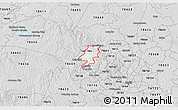 Silver Style 3D Map of ZIP code 78645
