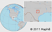 Gray Location Map of ZIP code 78701