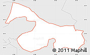 Silver Style Simple Map of ZIP code 78725