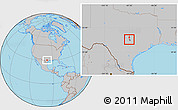 Gray Location Map of ZIP code 78730