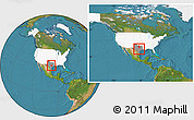 Satellite Location Map of ZIP code 78730, highlighted country, highlighted state, within the entire country