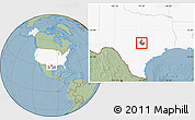 Savanna Style Location Map of ZIP code 78730, highlighted country, highlighted county, hill shading