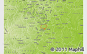 Physical Map of ZIP code 78745