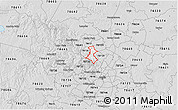 Silver Style 3D Map of ZIP code 78750
