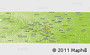 Physical Panoramic Map of ZIP code 78750