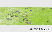 Physical Panoramic Map of ZIP code 78757