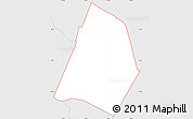 Silver Style Simple Map of ZIP code 78757