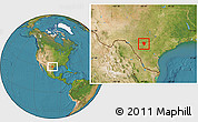 Satellite Location Map of ZIP code 78861