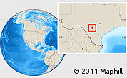 Shaded Relief Location Map of ZIP code 78861