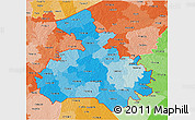 Political Shades 3D Map of ZIP codes starting with 789