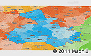 Political Shades Panoramic Map of ZIP codes starting with 789