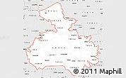 Silver Style Simple Map of ZIP codes starting with 789