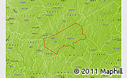 Physical Map of ZIP code 78947