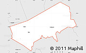 Silver Style Simple Map of ZIP code 78947