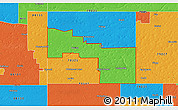 Political 3D Map of ZIP code 79009