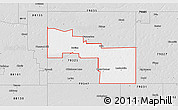 Silver Style 3D Map of ZIP code 79009