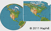 Satellite Location Map of ZIP code 79009, within the entire country