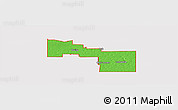 Political Panoramic Map of ZIP code 79009, cropped outside