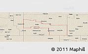 Shaded Relief Panoramic Map of ZIP code 79009