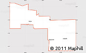 Silver Style Simple Map of ZIP code 79009, cropped outside