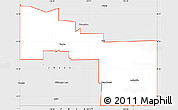 Silver Style Simple Map of ZIP code 79009