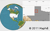 Satellite Location Map of ZIP code 79064, highlighted country, highlighted state