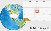 Physical Location Map of ZIP code 79101, highlighted country, highlighted county