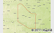 Physical Map of ZIP code 79252