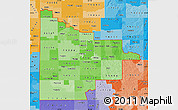 Political Shades Map of ZIP codes starting with 793