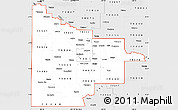 Silver Style Simple Map of ZIP codes starting with 793