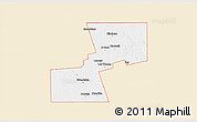 Classic Style 3D Map of ZIP code 79331, single color outside