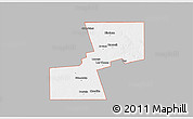 Gray 3D Map of ZIP code 79331, single color outside