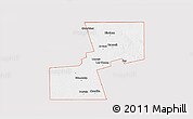 Silver Style 3D Map of ZIP code 79331, single color outside