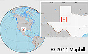 Gray Location Map of ZIP code 79331, highlighted state