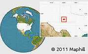 Satellite Location Map of ZIP code 79331, highlighted country, highlighted county