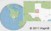 Savanna Style Location Map of ZIP code 79331, highlighted state
